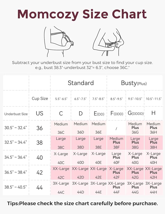 Momcozy Mesh Support Pumping Bra Hands Free Suitable for 36C-44G, Comfortable Plus Size Pumping and Nursing Bra in One