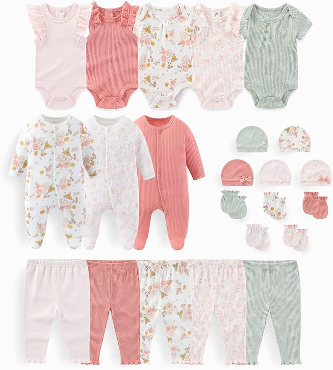 Unisex Baby Boy Girl Clohtes Pants Sets 23 pack Cotton Casual New born Clothing Comfort Infant Birthday Outfit