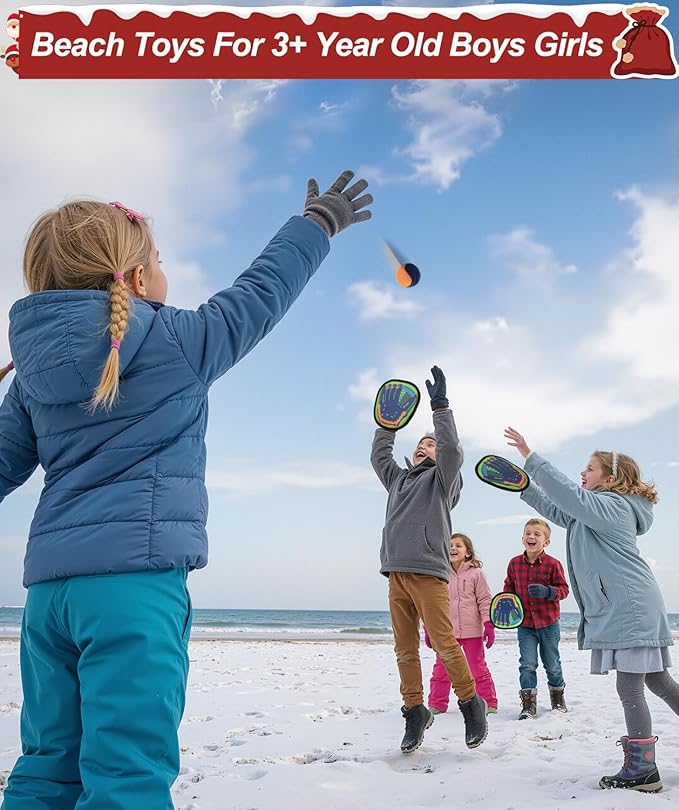 Toss and Catch Ball Game Kids Toys for 3 4 5 6 7 8 Year Old Boys Girls Birthday Gift, Valentines Day Gifts Outdoor Games Yard Play Beach Pool Toys for Kids Ages 4-8 8-12 Toddler Baseball Glove