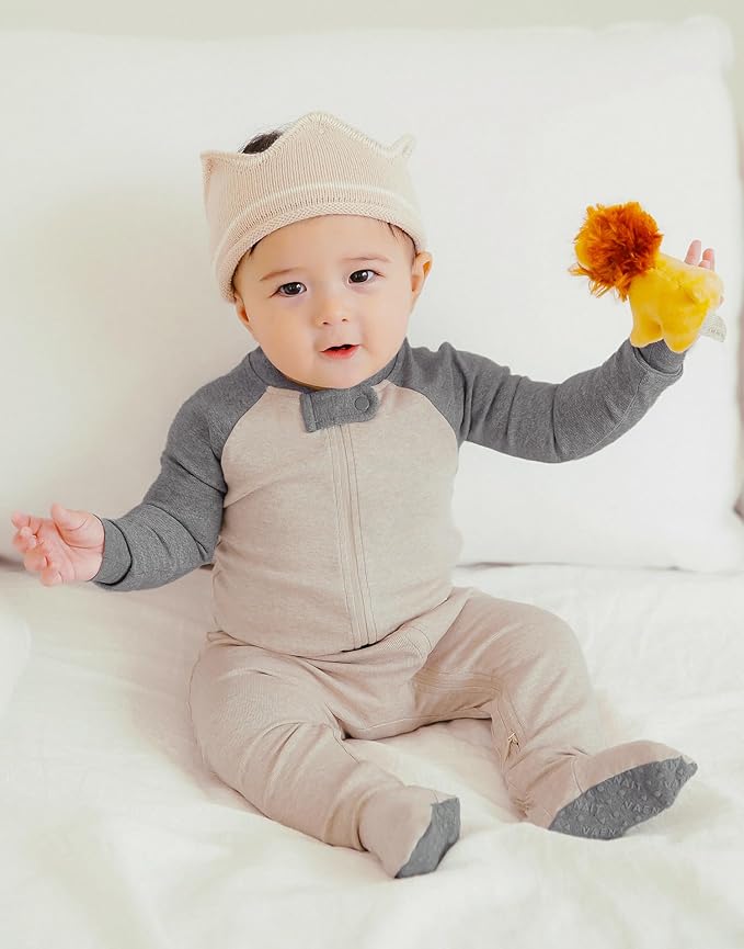 VAENAIT BABY Infant Toddler Boys Girls Modal Cotton Footed Pajamas One-Piece Romper Sleep and Play 0M-2T