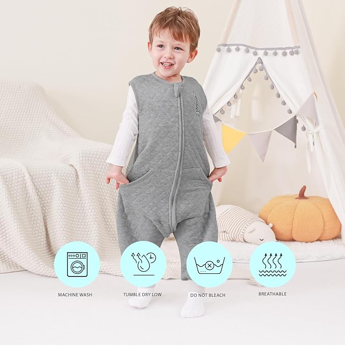 HOMEAL Toddler Sleep Sack with Legs, Wearable Blanket Baby, Sleep Sack 12-24 Months