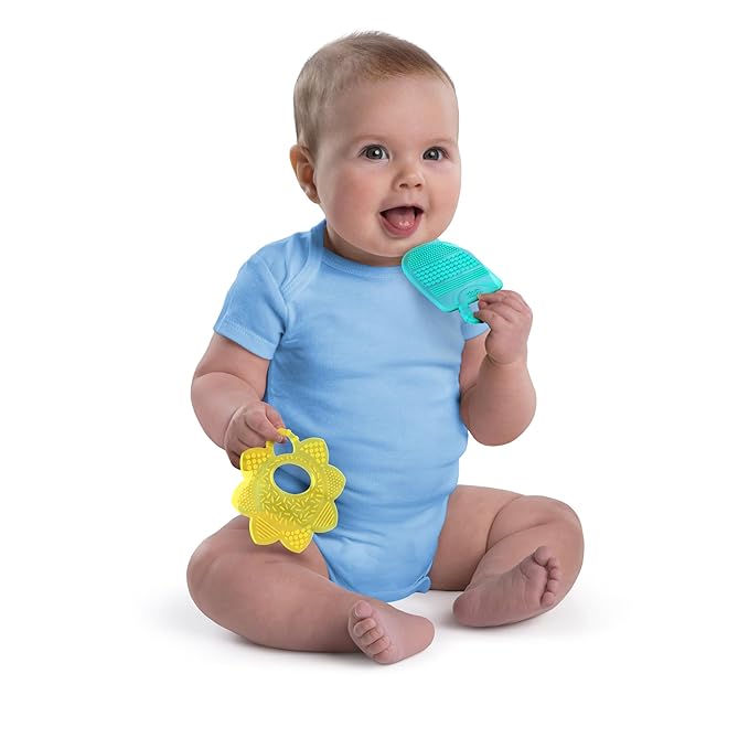 Bright Starts Teeth Relief 8pc Gift Set - BPA-Free Baby Teethers, Refrigerated Teething Toys, Unisex, 3 Months+
