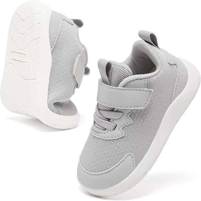 MORENDL Wide Toddler Shoes Baby Walking Shoes Boys & Girls Barefoot Sneakers Zero Drop Comfort Tennis Running Outdoor Activities