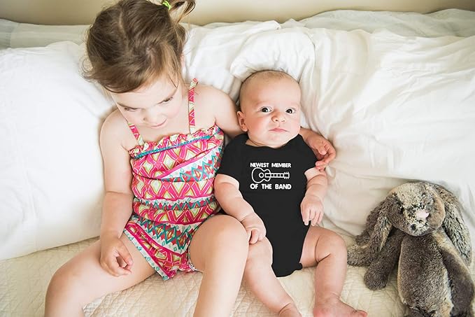AW Fashions New Member Of The Band Baby Bodysuit Funny Family Newborn Outfit for Boys or Girls Clothing