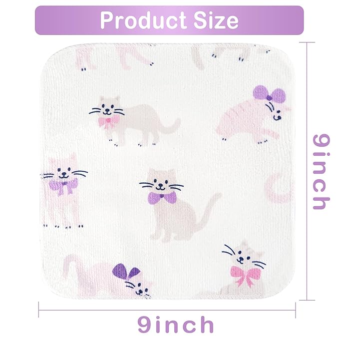 Viviland Baby Washcloths 24 Pack, Toddler Wash Cloths for Bath, Super Soft & Absorbent Bath Towel for Newborn and Infants, Baby Towels Care for Baby's Sensitive Skin