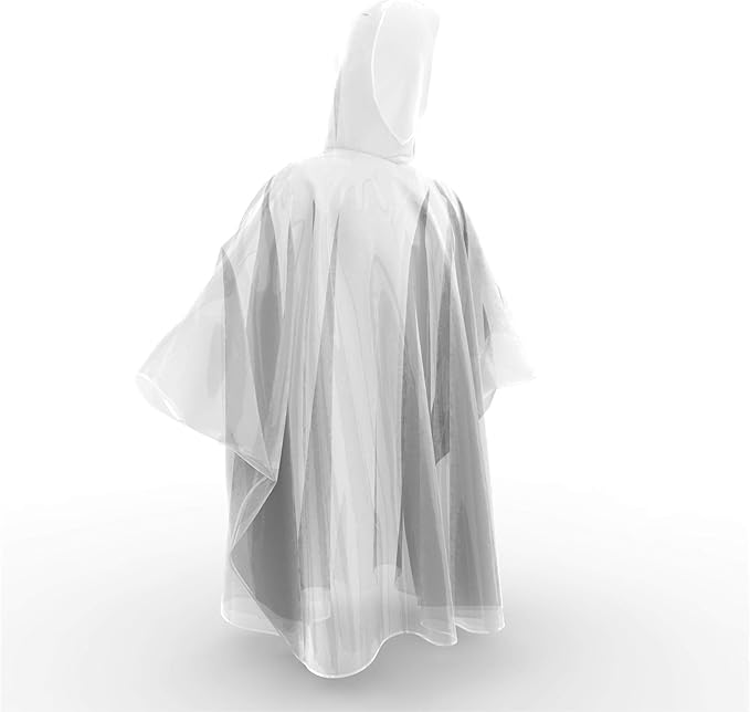 Hagon PRO Disposable Rain Poncho for Kids with Hood (5 Pack) – Lightweight Waterproof Toddler Rain Coat & Emergency Ponchos for Travel & Theme Parks
