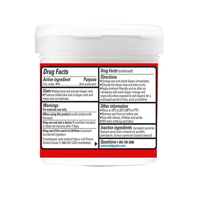 Boudreaux's Butt Paste Maximum Strength Diaper Rash Cream,Ointment for Baby,14 oz Flip-Top Jar,(Pack of 3)