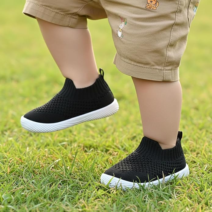 MORENDL Baby Toddler Walking Socks Non-Slip Breathable Unisex Casual Sneakers