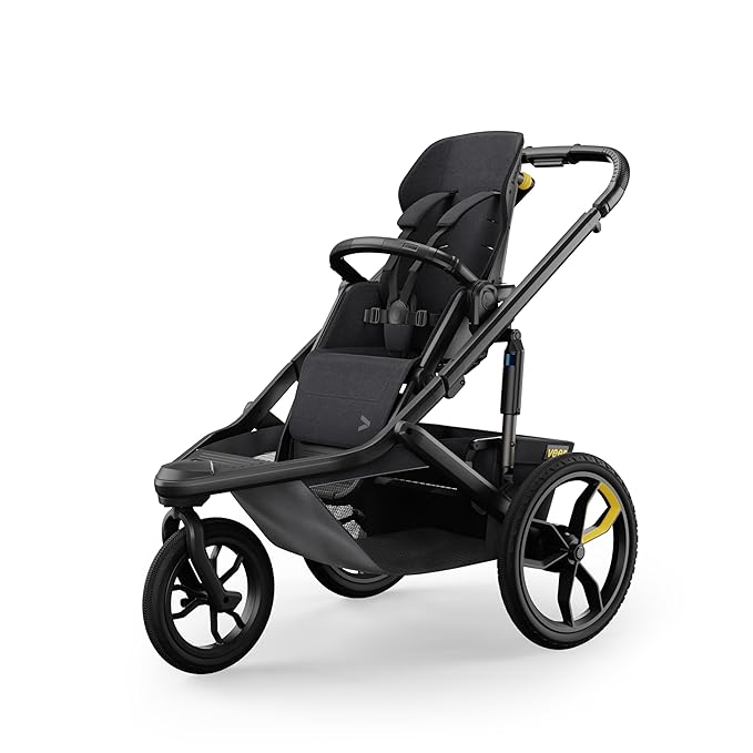 Veer Switch&Jog Jogging Stroller | 3 Wheel All-Terrain Jogger Stroller with Switchback Seat | Shock Absorbing, Durable, Maneuverable, Collapsible | Fits All Major Infant Car Seats (Adapters Separate)