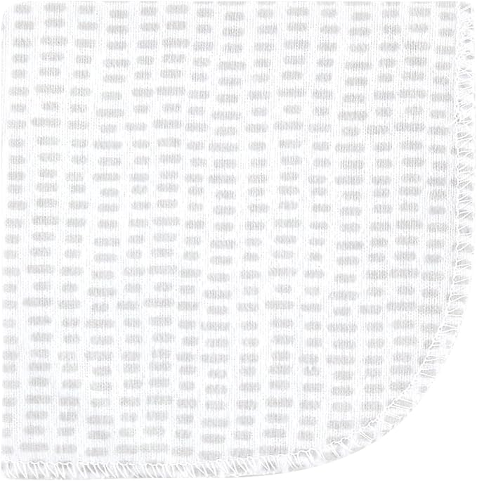 Hudson Baby Unisex Baby Flannel Cotton Washcloths 12-Pack, Neutral Safari World, One Size