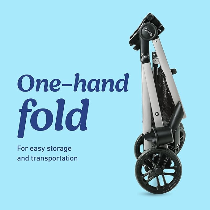 Graco Modes Pramette Stroller, 3-in-1 Baby Stroller, 3 Modes from Infant Car Seat Carrier, Infant Pramette, to Toddler Stroller, Reversible Seat, One Hand Fold, Extra Storage, Child Tray, Pierce