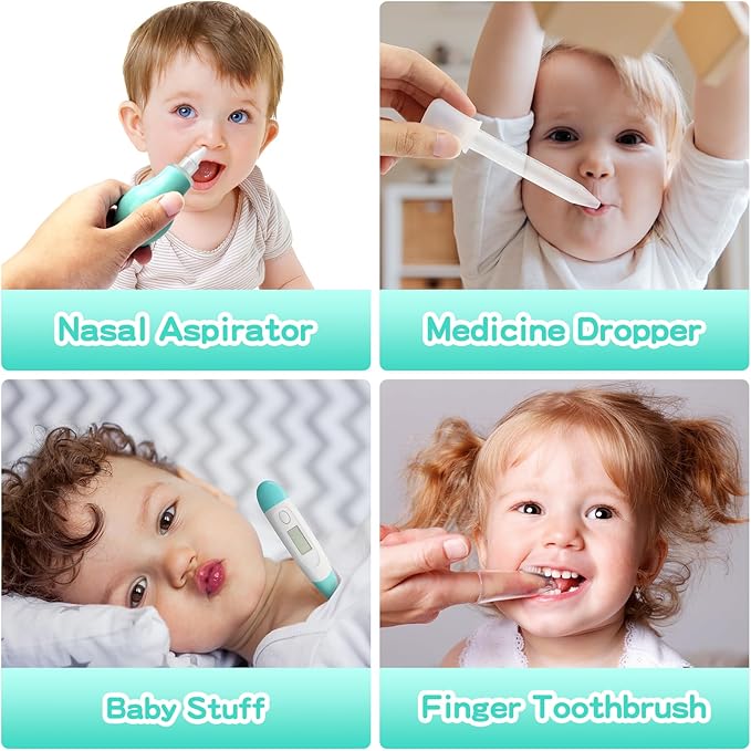 Baby Grooming Kit for Boys Girls Safety Newborn Nursery Essentials Grooming Set Gift for First-time Parents, Green 25 in 1