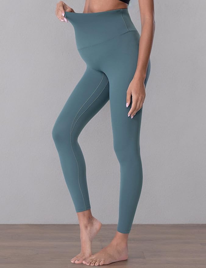POSHDIVAH Women's Maternity Leggings Over The Belly Pregnancy Yoga Pants Active Wear Workout Leggings