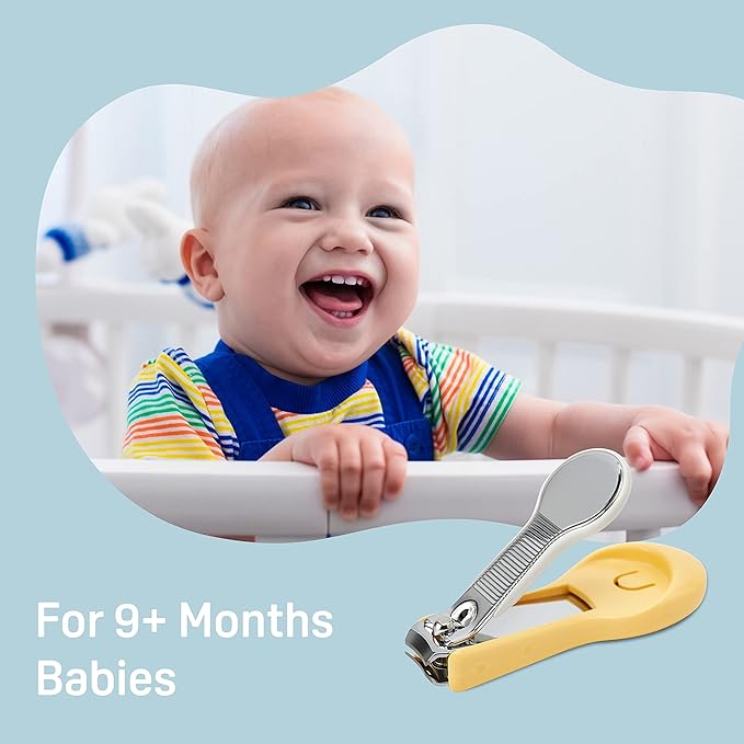 Pigeon Baby Nail Clipper with Splatter Proof Case for 9+ Months