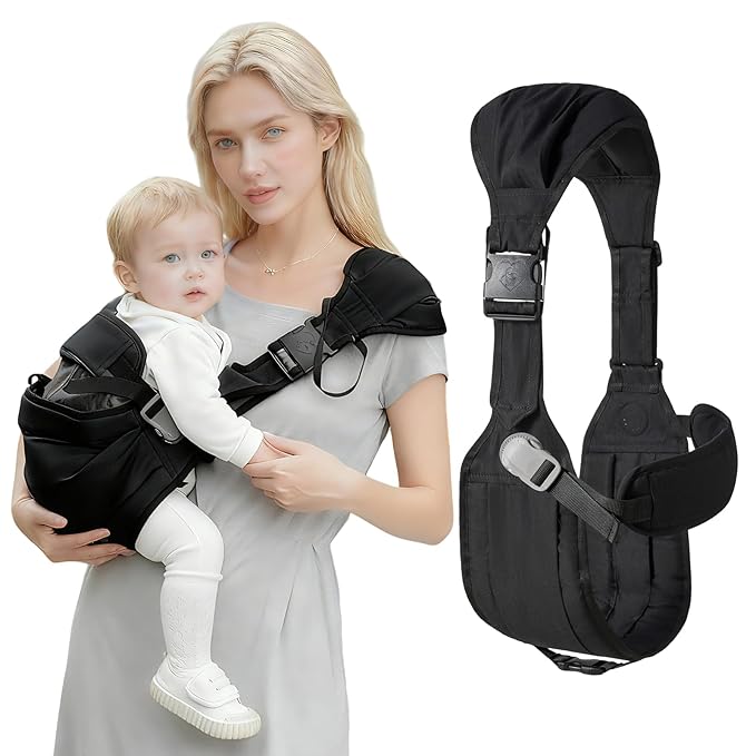 Baby Sling Carrier,Baby Carrier Newborn to Toddler,Adjustable Lightweight Toddler Carrier 25-60 lbs,Ideal for Home,Shopping,and Travel