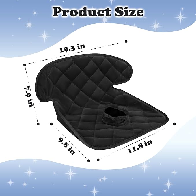 Babenest Car Seat Potty Protector Cover -Waterproof Carseat Training Liner for Baby &Toddler Shower Gift, Dry Piddle Pee Pad with Fun Designs for Strollers & Infant Car Seats (2pc Black)