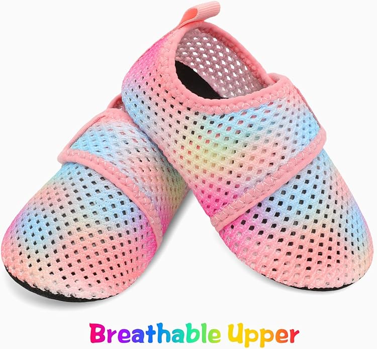 JIASUQI Baby Boys and Girls Barefoot Swim Water Skin Shoes Aqua Socks for Beach Swim Pool