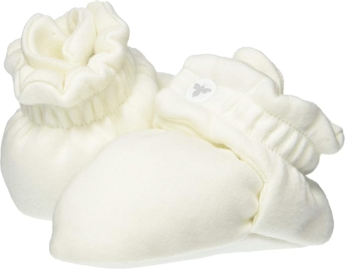 Burt's Bees Baby Unisex Booties Organic Cotton Newborn Essentials Shoes for Infants