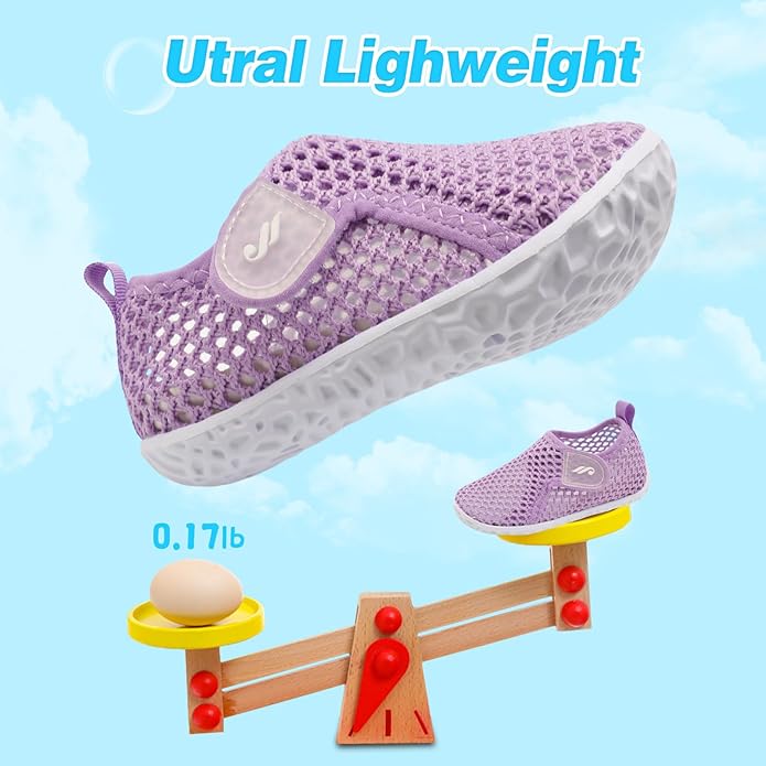 JIASUQI Baby Boys Girls Barefoot Swim Pool Water Shoes Beach Walking Sandals Athletic Sneakers