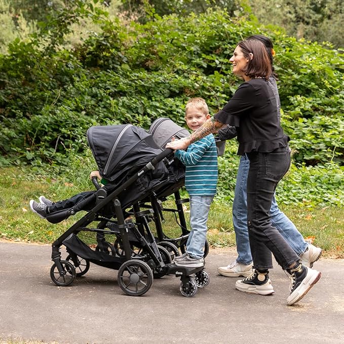 Diono Quantum 4 3-in-1 Travel System with LiteClik 30 R SafePlus Infant Car Seat and Base, Rear-Facing for Infants 4-30lbs, Includes Infant Car Seat Folding Stroller and Toddler Seat (Gray Slate)