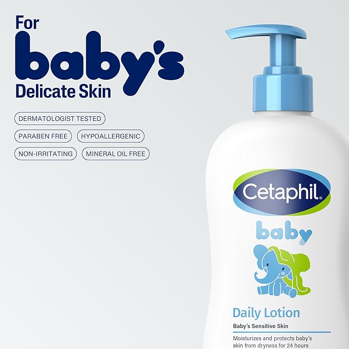 Baby Daily Lotion with Organic Calendula |Vitamin E | Sweet Almond & Sunflower Oils |13.5 Fl. Oz
