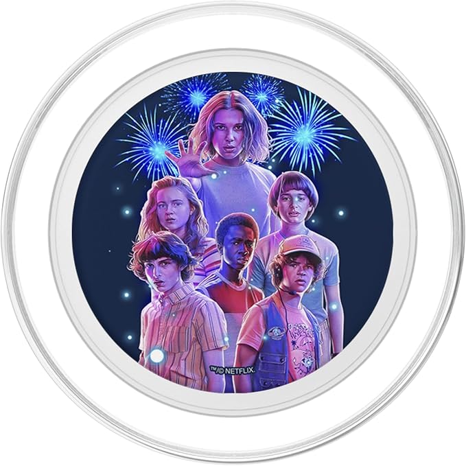 Stranger Things Group Shot Fireworks PopSockets PopGrip for MagSafe