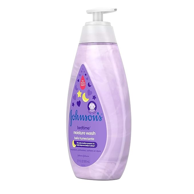 Johnson's Tear-Free Bedtime Baby Moisture Wash with Soothing NaturalCalm Aromas, 27.1 fl. oz (Pack of 2)
