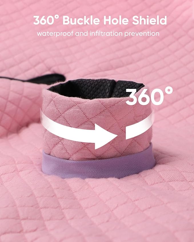 2 Pack Baby Potty Training Car Seat Protector, Waterproof Car Seat Liner for Potty Training Toilet, Baby Infant Toddler Piddle Pad Fits for Carseat, Stroller, Highchair - 2 Pack, Pink