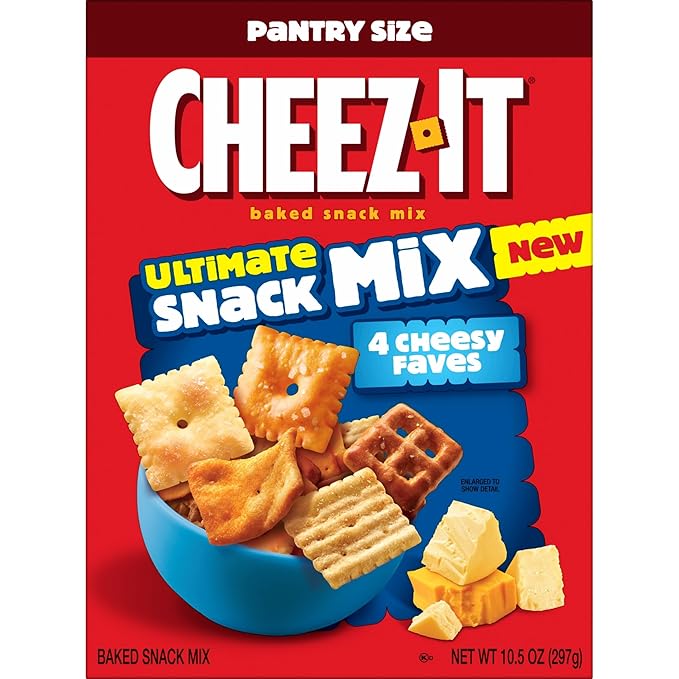 Cheez-It Ultimate Snack Mix, Salty Snacks, Pantry Size, 10.5oz Box (1 Box)