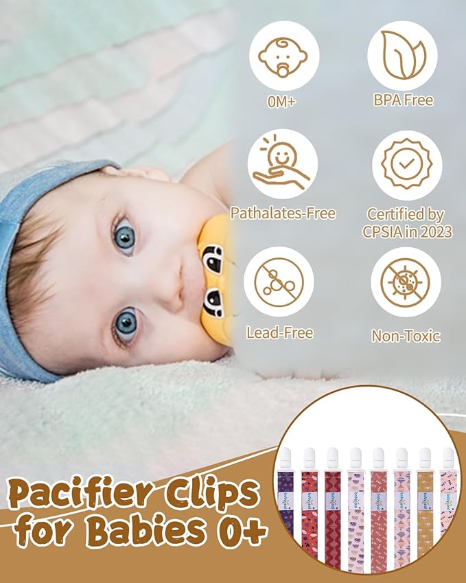 babygoal Baby Pacifier Clips 8 Pack 8PB26