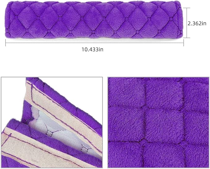 surpassme Car Seat Belt Pads Cover, 2 Pack Seat Belt Shoulder Strap Covers Protector to Release Stress to Your Neck and Shoulder for a Safety Driving (Purple)