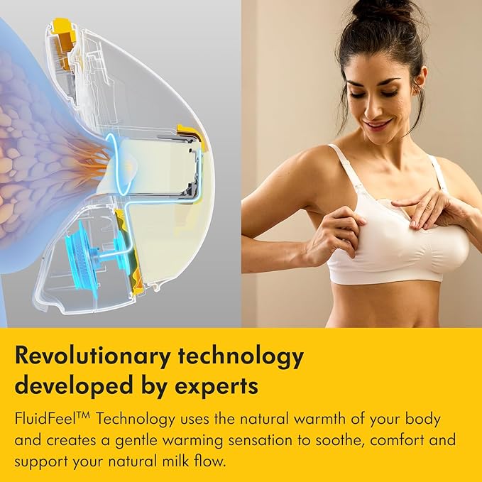 Medela Magic InBra Hands-Free Wearable Breast Pump with Fluidfeel Technology, App Connectivity and Advanced Sensor Control, Ultra-Slim, Ultra-Lightweight, Silent, Hospital-Grade