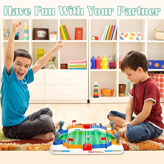 Mini Soccer Board Game for Kids: Foosball Table Toys for 3 4 5 6 7 8-12 Year Old Kids - Pinball Interactive Sports Game Age 3+ Indoor Home Party - Gift for Boys Girls Birthday Christmas Grandkids