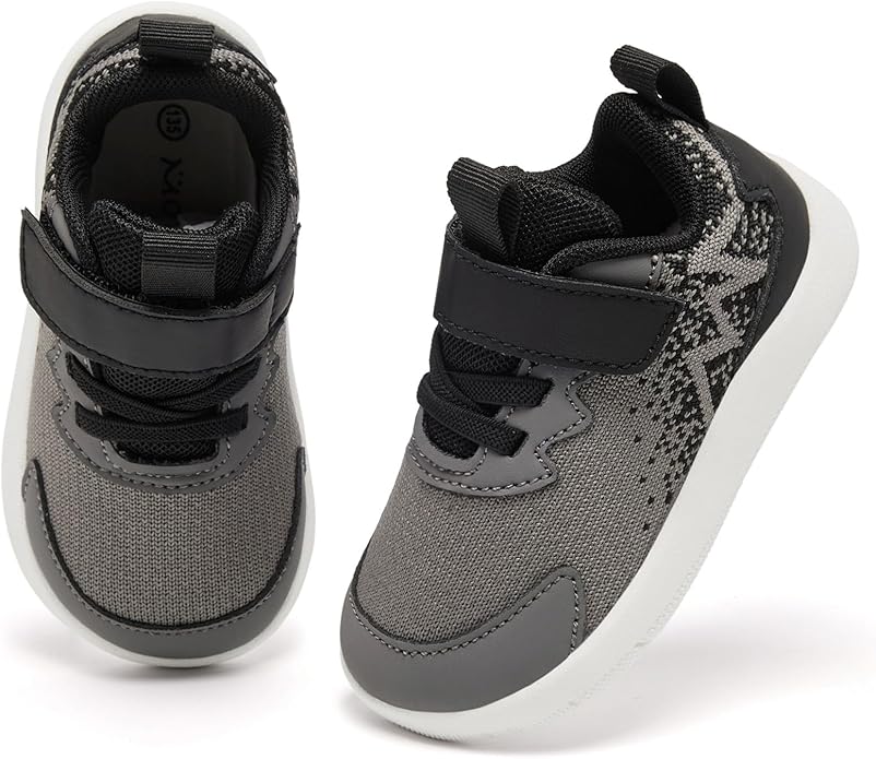 MORENDL Wide Toddler Shoes Baby Walking Shoes Boys & Girls Barefoot Sneakers Zero Drop Comfort Tennis Running Outdoor Activities