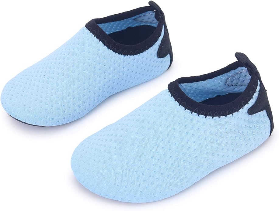 JIASUQI Baby Boys and Girls Barefoot Swim Water Skin Shoes Aqua Socks for Beach Swim Pool