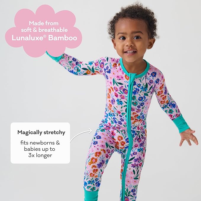 Little Sleepies Pajamas for Baby Boys & Girls, Viscose from Bamboo Baby Pajamas, Preemie & Newborn Sleepers, 2-Way Zipper PJs