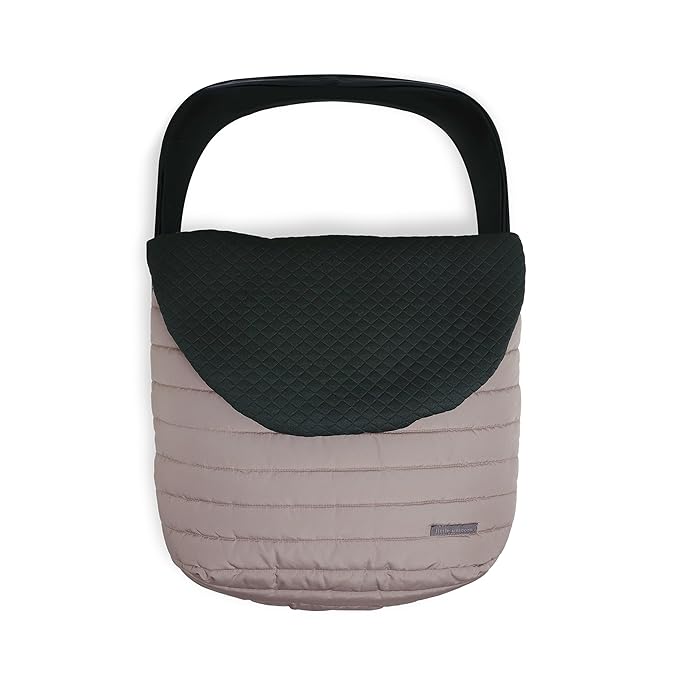 Little Unicorn Winter Car Seat Cover | Premium Insulated Fabric | Universal Fit & Easy to Install | Travel Bag Included (Mushroom)