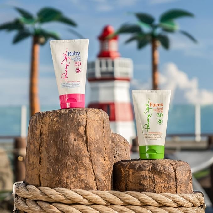 Panama Jack Baby Sunscreen Lotion - SPF 50, Broad Spectrum UVA/UVB Protection, Hypoallergenic, PABA, Paraben, Gluten & Cruelty Free, 3 FL OZ