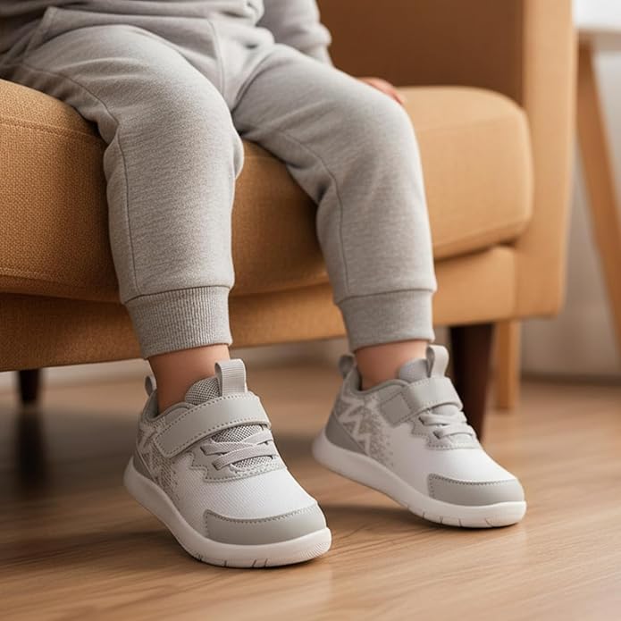 MORENDL Wide Toddler Shoes Baby Walking Shoes Boys & Girls Barefoot Sneakers Zero Drop Comfort Tennis Running Outdoor Activities
