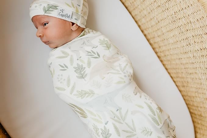 Copper Pearl Baby Beanie Hat Top Knot Stretchy Soft Rex