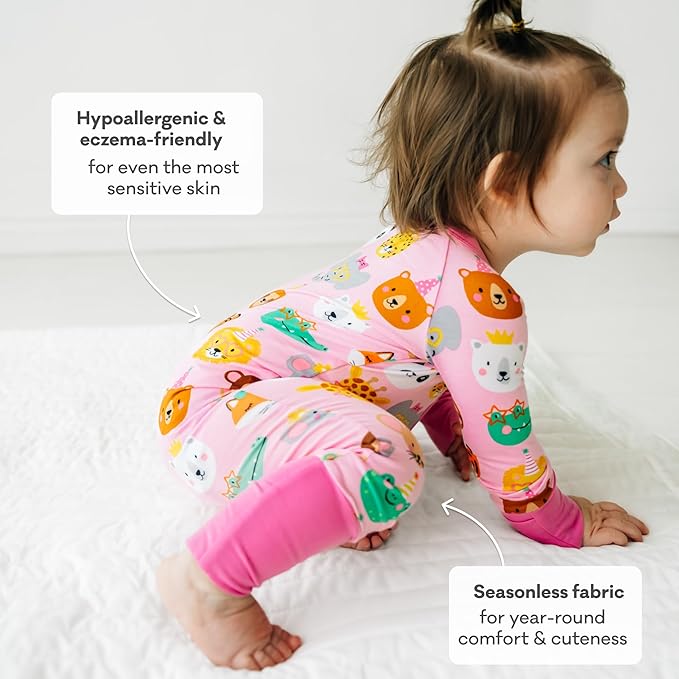 Little Sleepies Pajamas for Baby Boys & Girls, Viscose from Bamboo Baby Pajamas, Preemie & Newborn Sleepers, 2-Way Zipper PJs