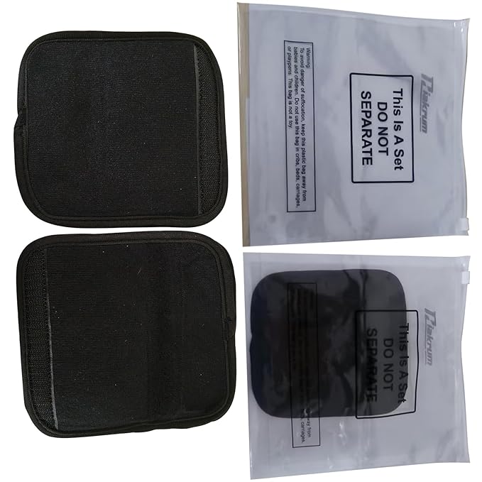 Riakrum 4 Pcs Baby Car Seat Belt Covers Soft Car Seat Straps Shoulder Pads for Kid Infant Stroller Strap Covers Safety Belt Cushion Pads for Boy and Girl(Black,5.7 x 2.6 Inch)