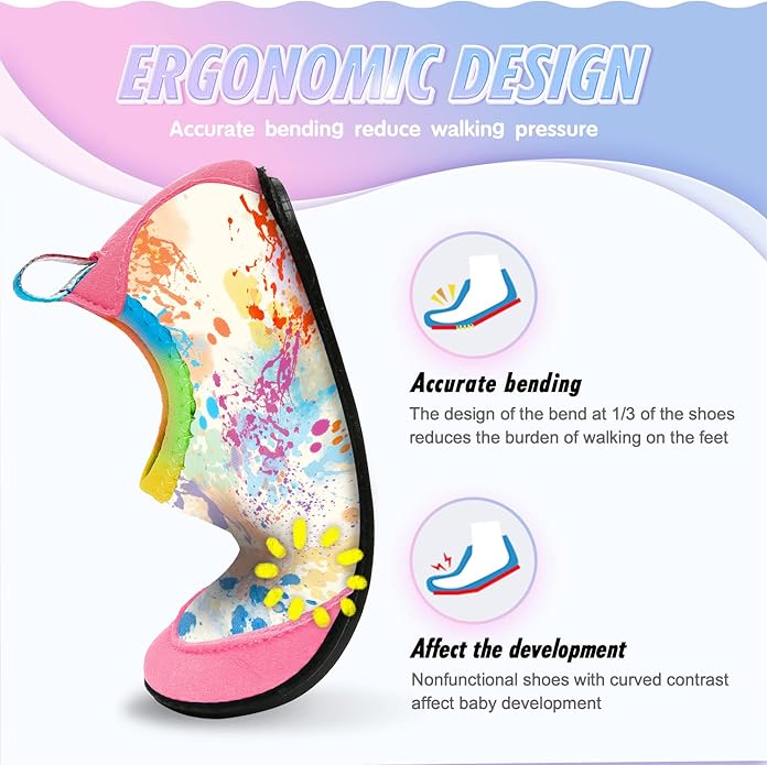 Baby Boys and Girls Swim Water Shoes Barefoot Aqua Socks Non-Slip for Beach Pool Toddler Kids