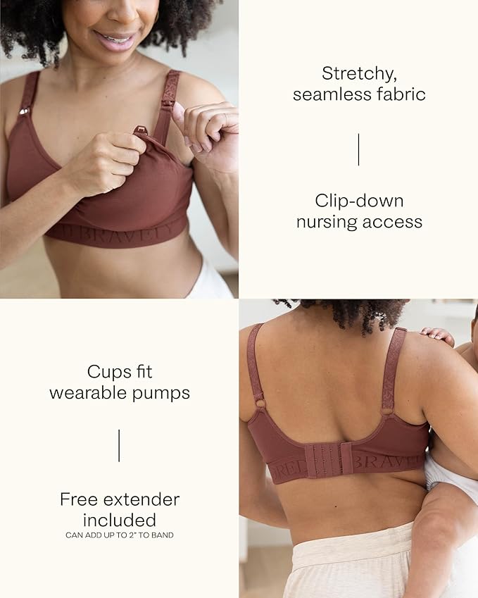 Kindred Bravely Sublime Seamless Nursing Bra | Wireless Maternity & Postpartum Bra