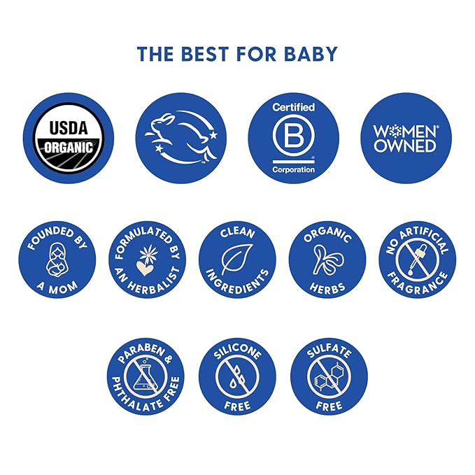 Motherlove Baby Hand & Knee Balm (1 oz) Herbal Ointment for Crawling Babies—Organic, non-GMO, & Cruelty Free