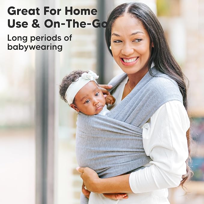 KeaBabies Baby Wrap Carrier - All in 1 Original Baby Carrier Newborn to Toddler Sling, Easy to Wear, Hands Free Bonding, Lightweight, Breathable Infant Wraps (Forest)