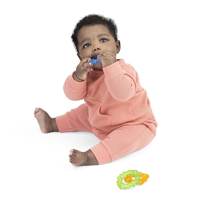 Bright Starts Chill & Teethe Water-Filled BPA-Free Baby Teething Toy, Ages 3 Months+ (Pack of 2)