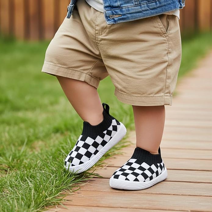 MORENDL Baby Toddler Walking Socks Non-Slip Breathable Unisex Casual Sneakers