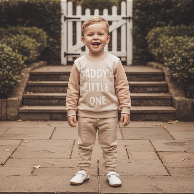 ZAXARRA Toddler Newborn baby boys Fall Outfits Long Sleeve Letter Print Sweatshirt Tops Pocket Pants Casual Clothing Sets
