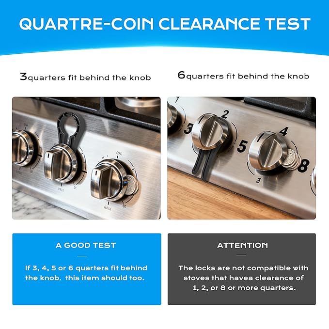 Stove Knob Safety Covers for Child, Gas Stove Knob Locks (5 Pack)